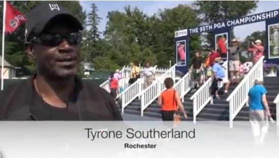 PGA錦標(biāo)賽，高爾夫球上的帽子