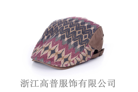 男士鴨舌帽，樣帽圖由江浙滬帽子工廠提供
